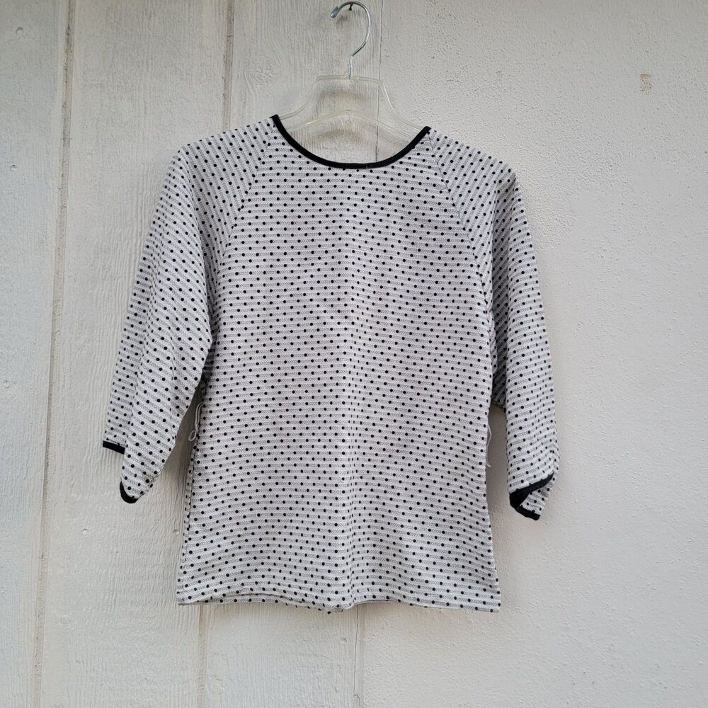 ace & jig Luna mini dot top blk/wht sz small Preppy Academia (See Discription)
